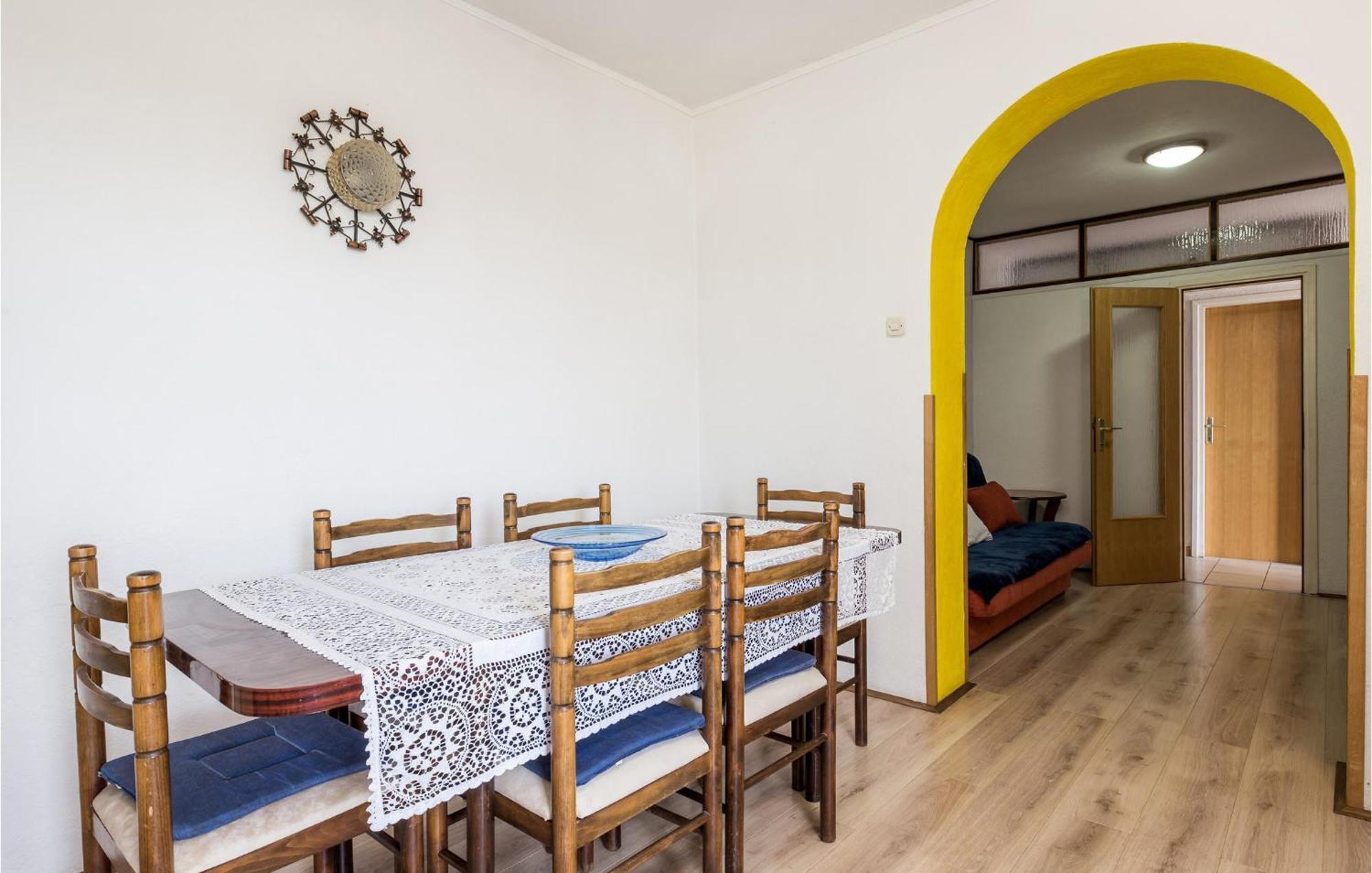 Amazing Apartment In Senj With House Sea View Eksteriør billede